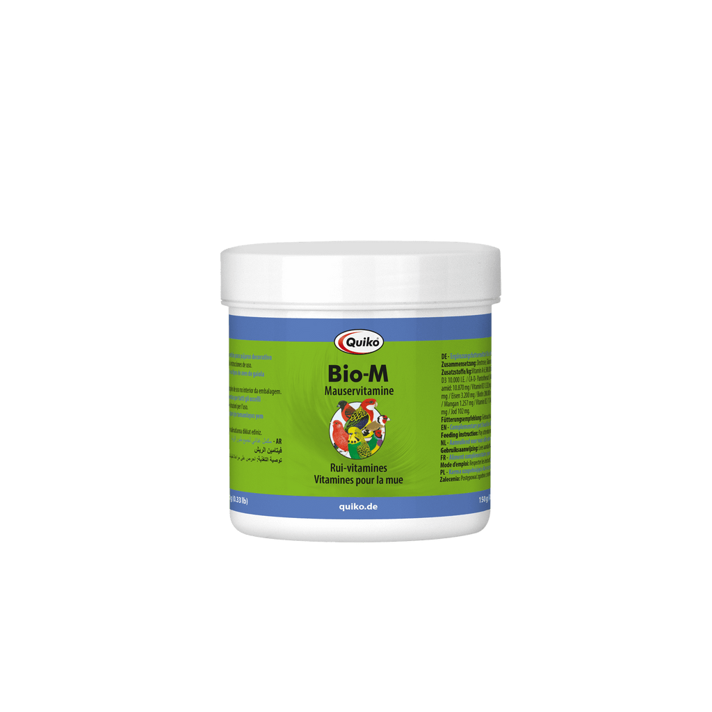 Quiko BIO-M - Mauservitamine für Ziervögel zur Unterstützung der Mauser