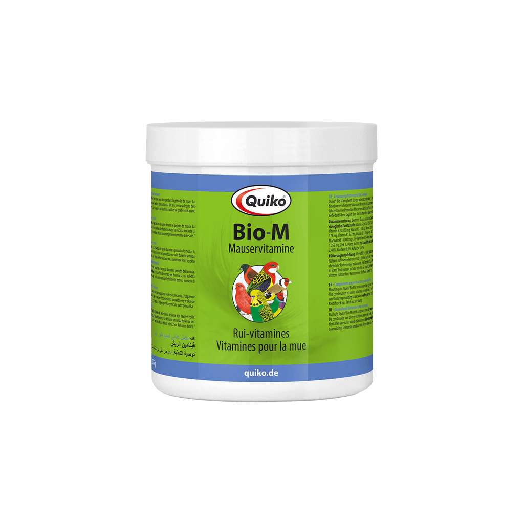 Quiko BIO-M - Mauservitamine für Ziervögel zur Unterstützung der Mauser