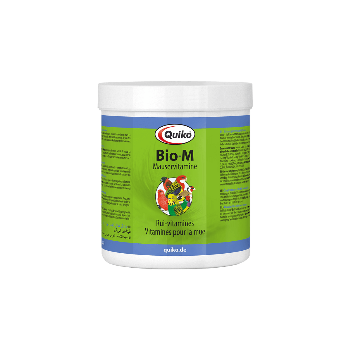 Quiko BIO-M - Mauservitamine für Ziervögel zur Unterstützung der Mauser
