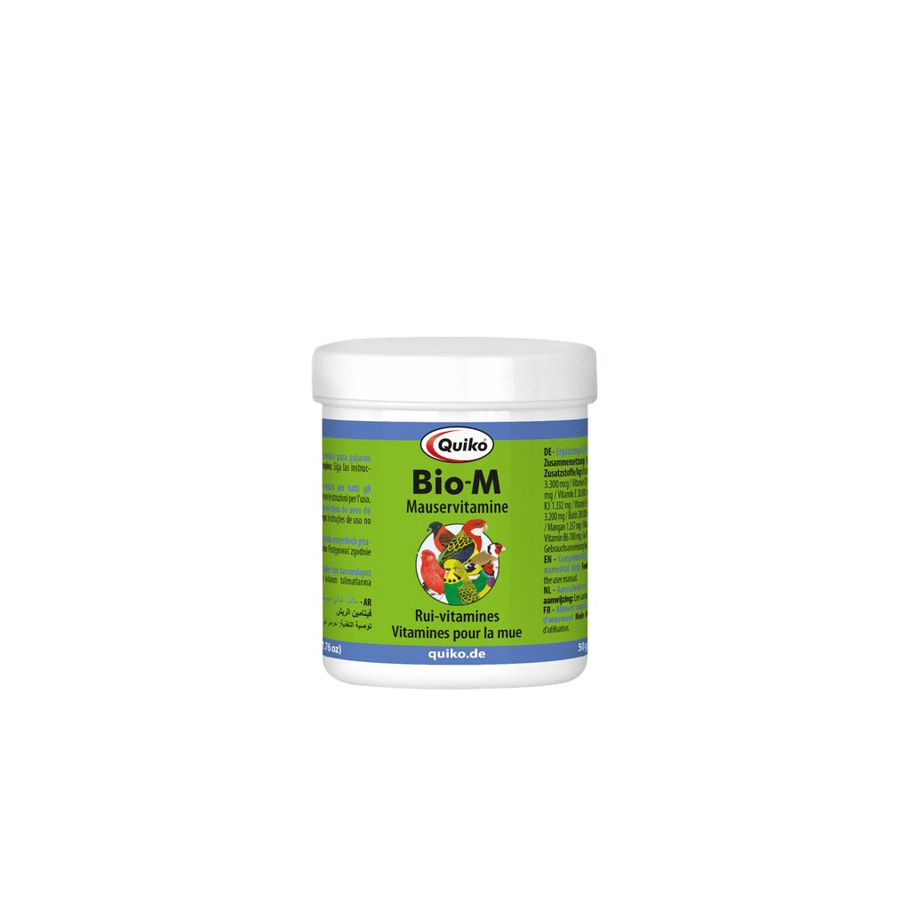 Quiko BIO-M - Mauservitamine für Ziervögel zur Unterstützung der Mauser