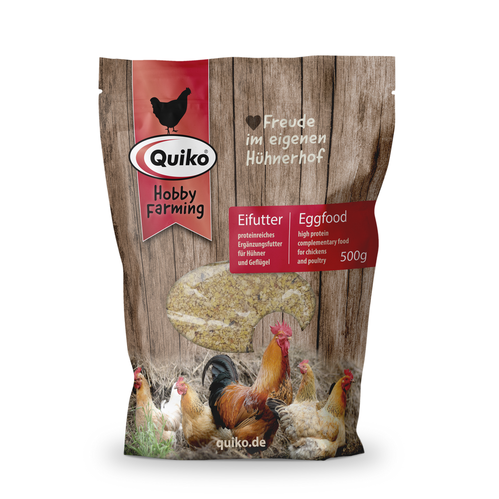 Quiko Hobby Farming Eifutter - Proteinreiches Ergänzungsfutter für Hühner und Geflügel
