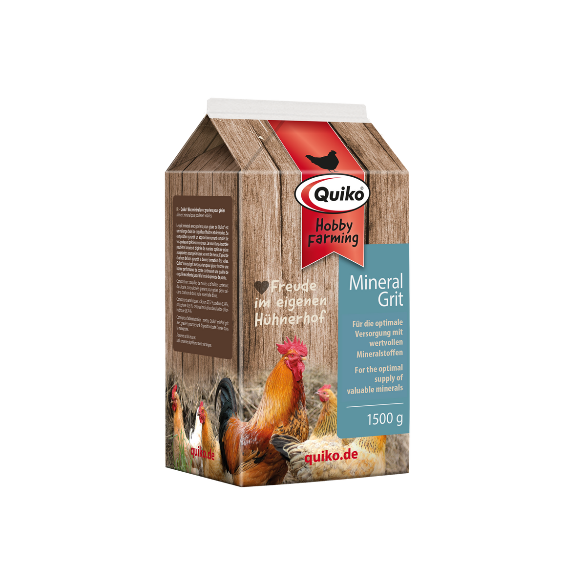 Quiko Hobby Farming Mineralgrit mit Magenkiesel - Für die optimale Versorgung mit wertvollen Mineralstoffen