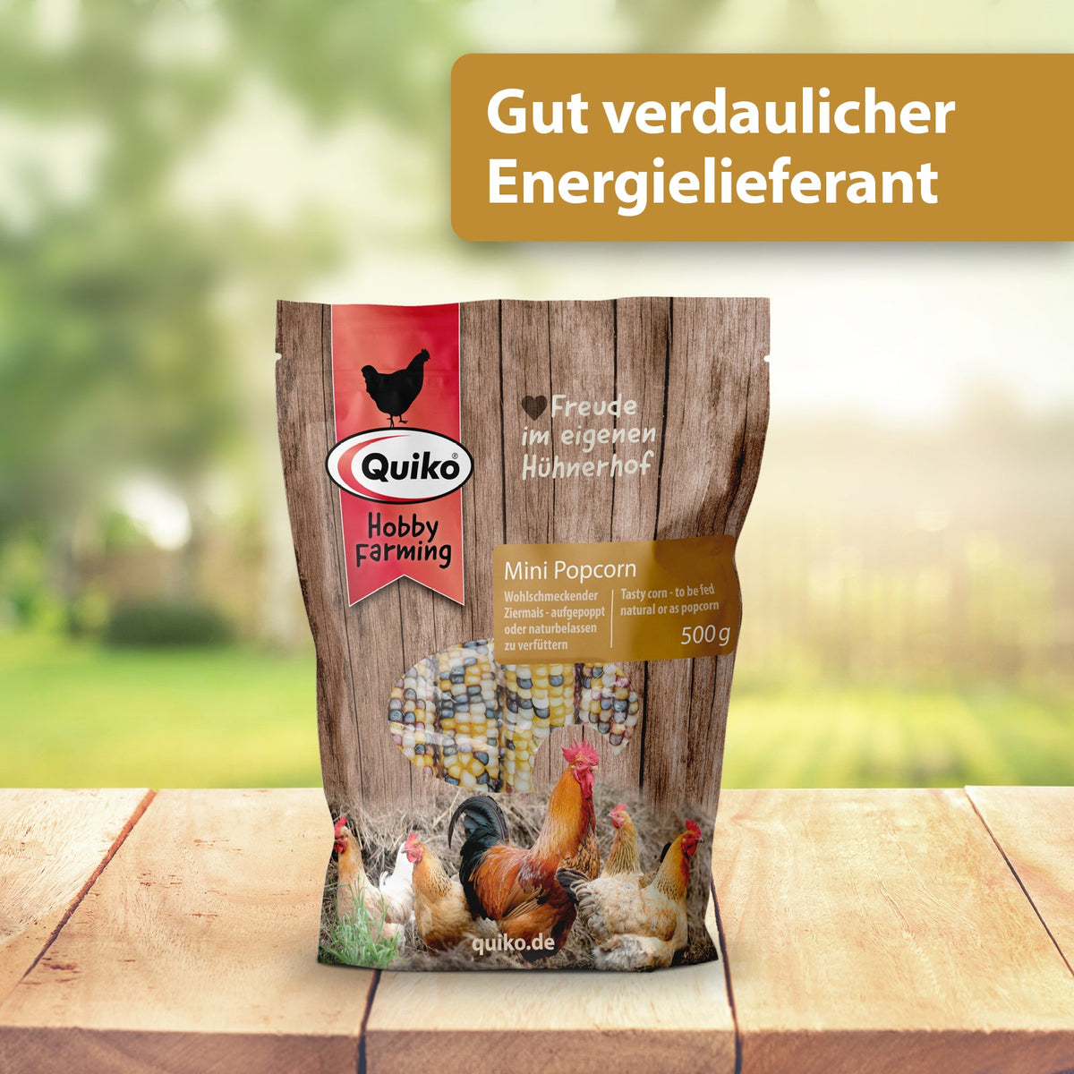 Quiko Hobby Farming Mini Popcorn - Gut verdaulicher Energielieferant