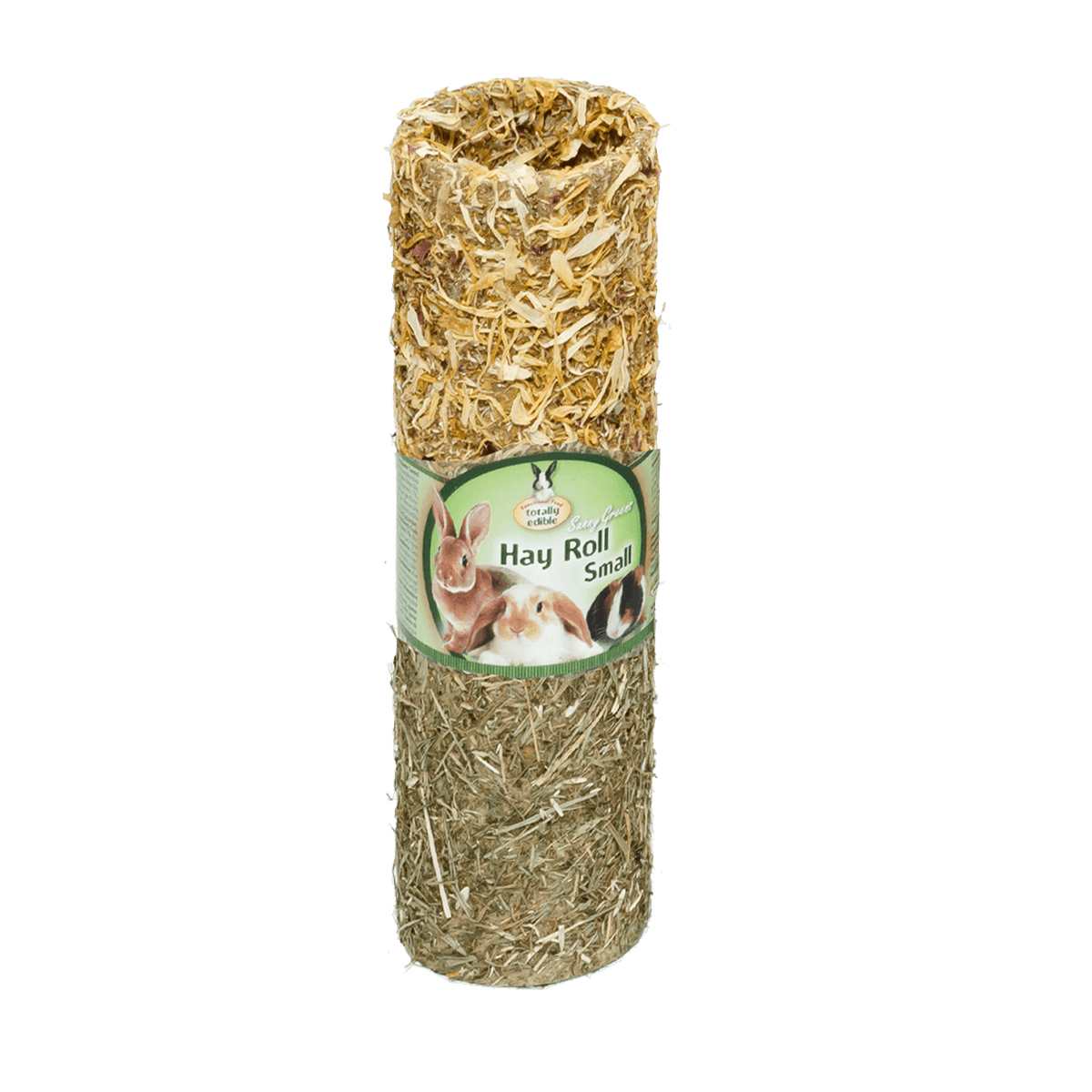 Quiko Sunny Greens Hay Roll: Heurolle zum Knabbern und Spielen für Kleintiere