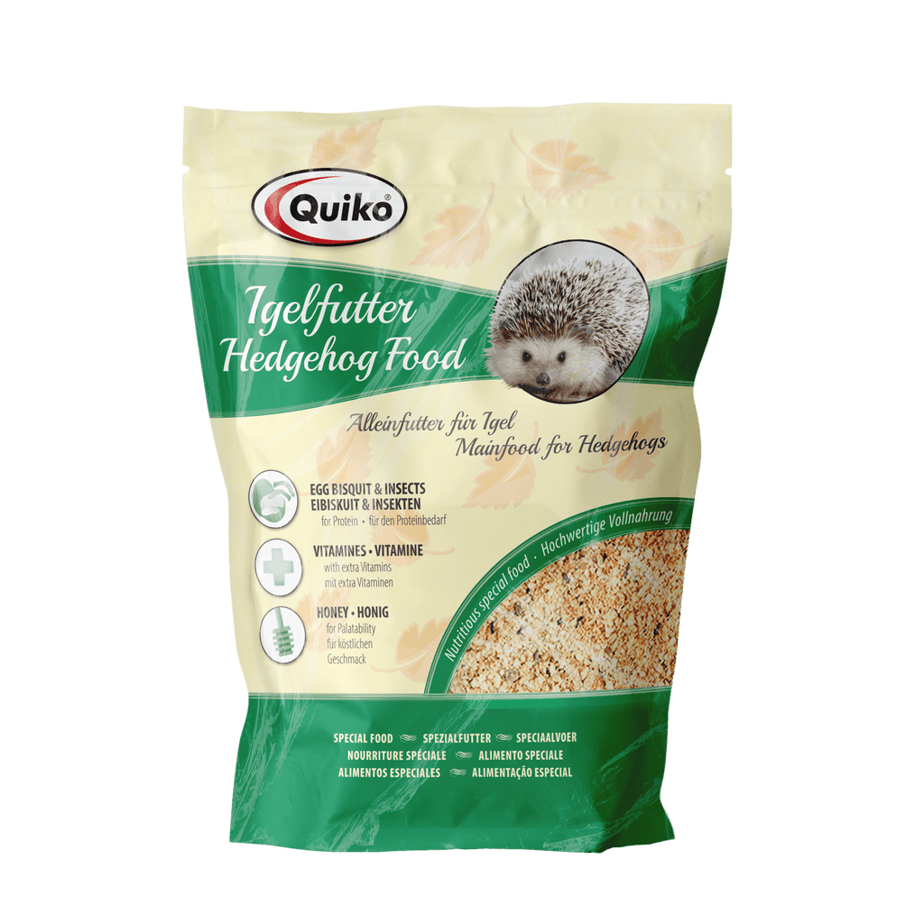 Quiko Igelfutter: Hochwertiges Trockenfutter für Igel - Mit Insekten und Eibiskuit für den Proteinbedarf