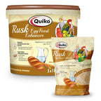 Quiko Rusk - Spezialfutterzusatz zum Anfeuchten von Eifutter, Aufzuchtfutter und Weichfutter für Ziervögel