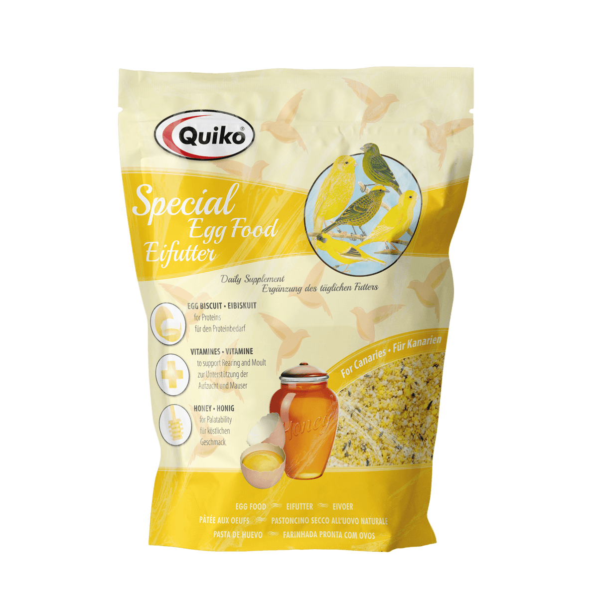 Quiko Special Eifutter: Kraft und Aufzuchtfutter für Kanarien und Positurkanarien