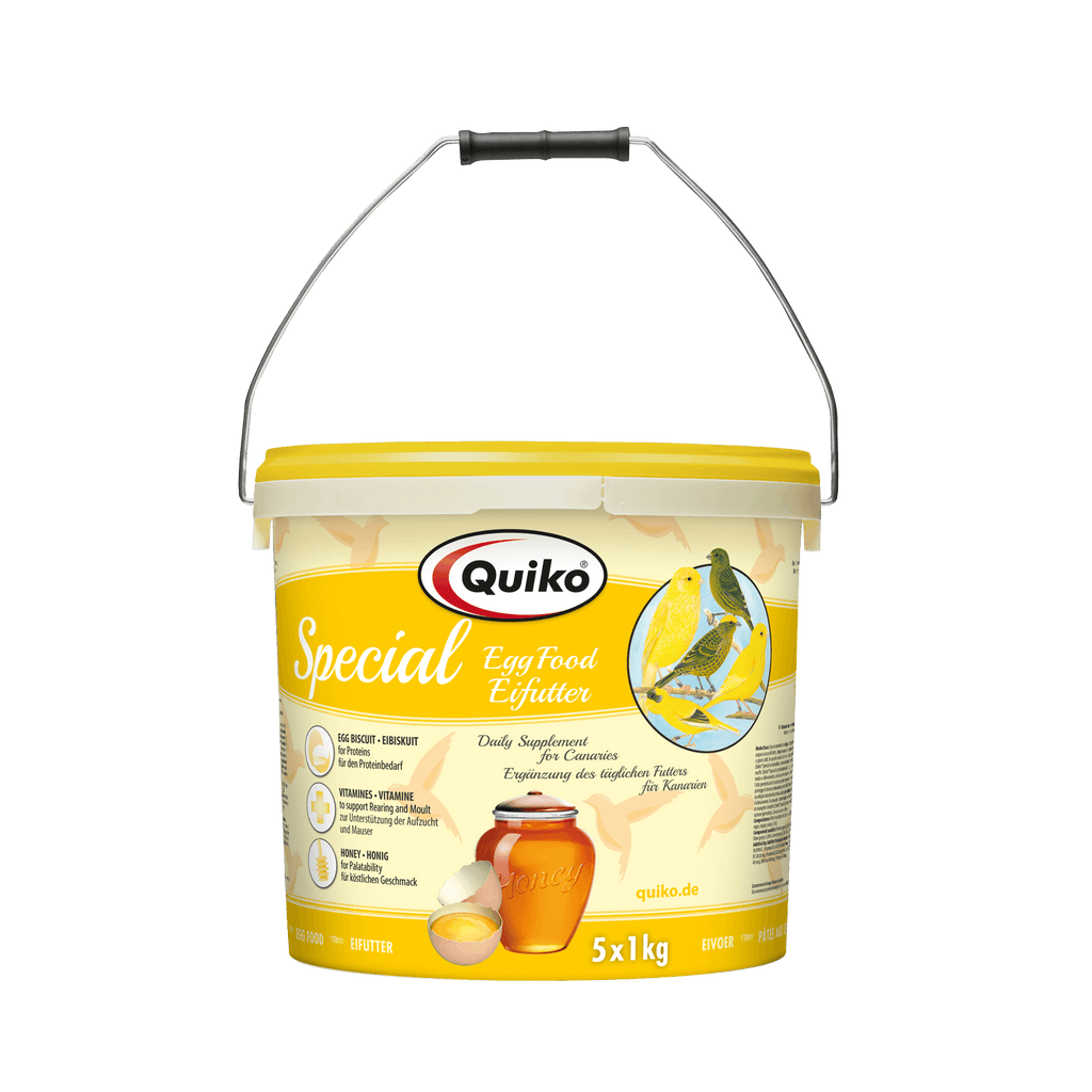 Quiko Special Eifutter: Kraft und Aufzuchtfutter für Kanarien und Positurkanarien
