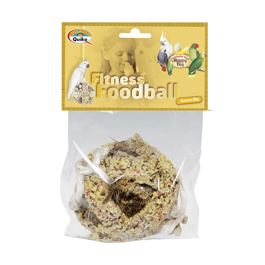 Quiko Fitness Foodball: Snack und Spielspaß für alle Ziervögel