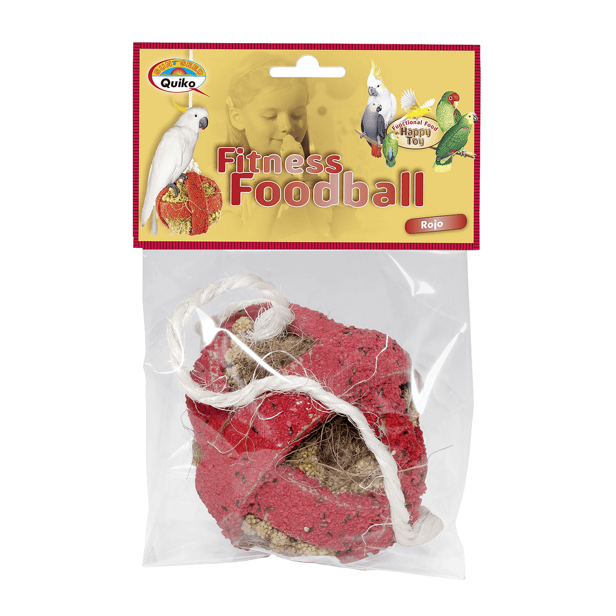 Quiko Fitness Foodball: Snack und Spielspaß für alle Ziervögel